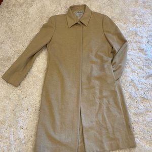 Carlisle tan angora coat so amazing 💖 size 4